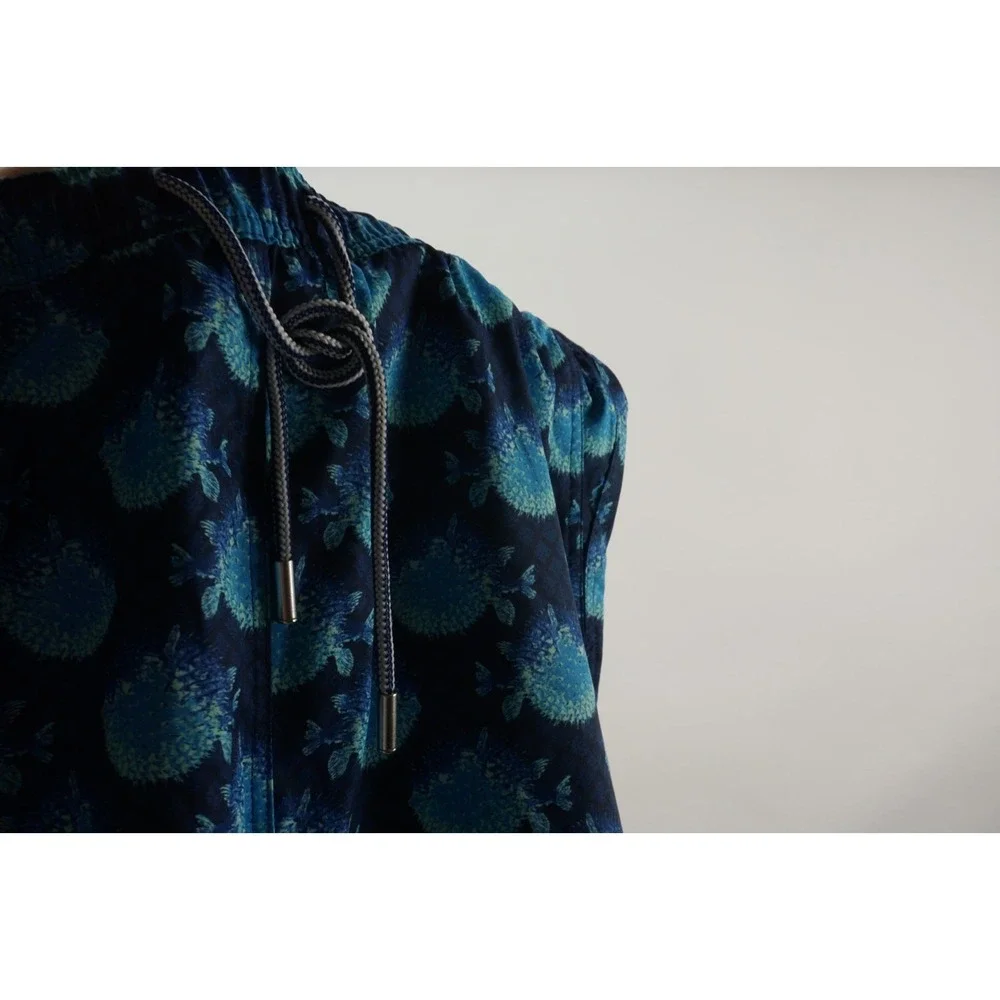 Peter Millar Seaside Swim Trunks Men's Large Puffer Fish Animal Print Lined Blue